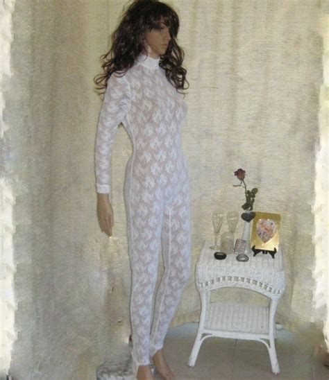 white lace bodystocking